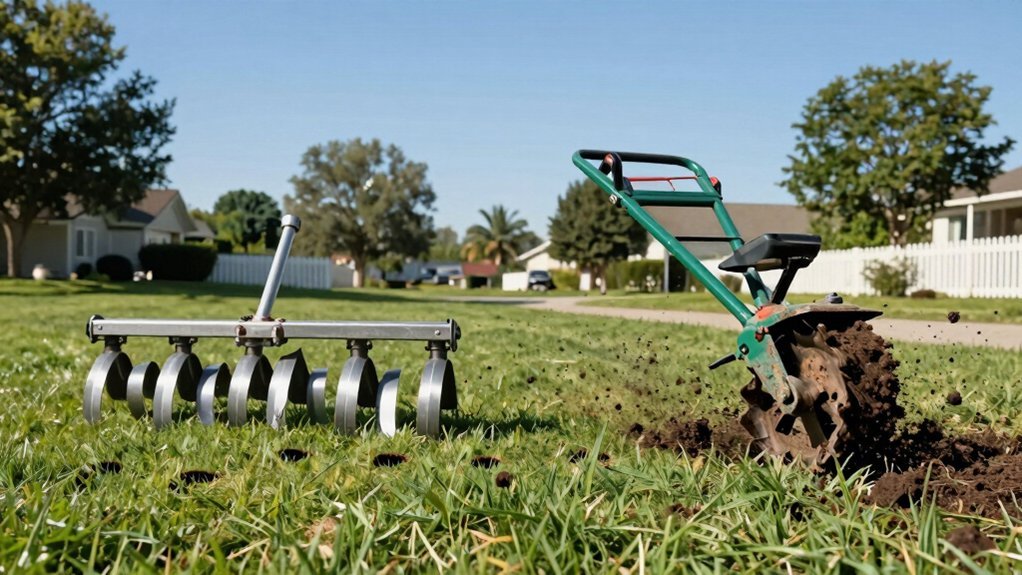Read more about the article Lawn Aerator Vs Tiller: Which Is Best for Your Yard?