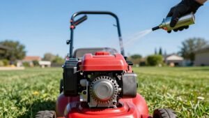 Read more about the article Where to Spray Starting Fluid on a Lawn Mower: a Quick Guide