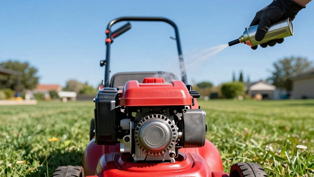 Read more about the article Where to Spray Starting Fluid on a Lawn Mower: a Quick Guide