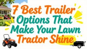 Read more about the article 7 Best Trailer Options That Make Your Lawn Tractor Shine