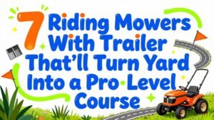 Read more about the article 7 Riding Mowers With Trailer That’ll Turn Your Yard Into a Pro‑Level Course