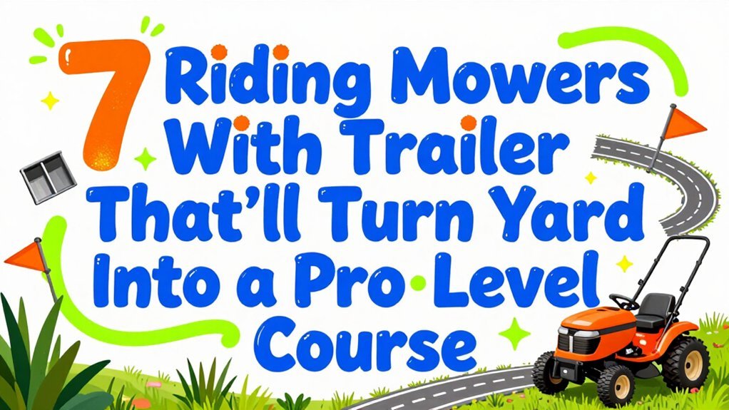 Read more about the article 7 Riding Mowers With Trailer That’ll Turn Your Yard Into a Pro‑Level Course